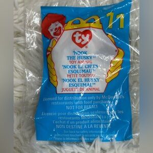 McDonald's Plush Toy with Blue and White Accents